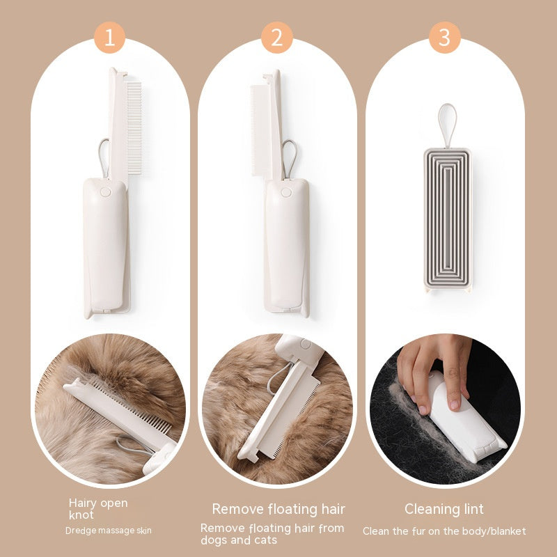 Pet hair removal brush, less shedding at home – alternate view