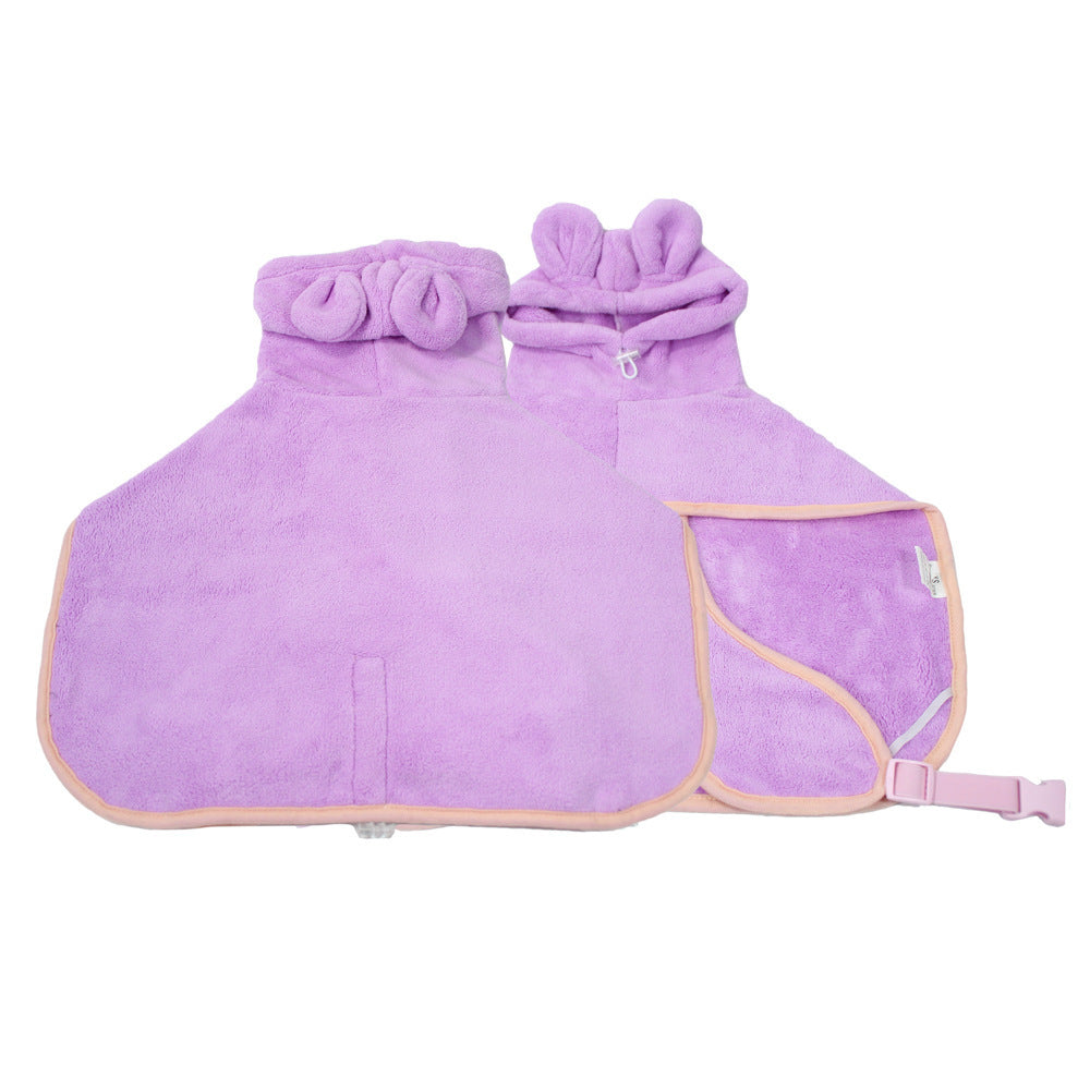 Pet bathrobe & bath towel, fast dry – alternate view