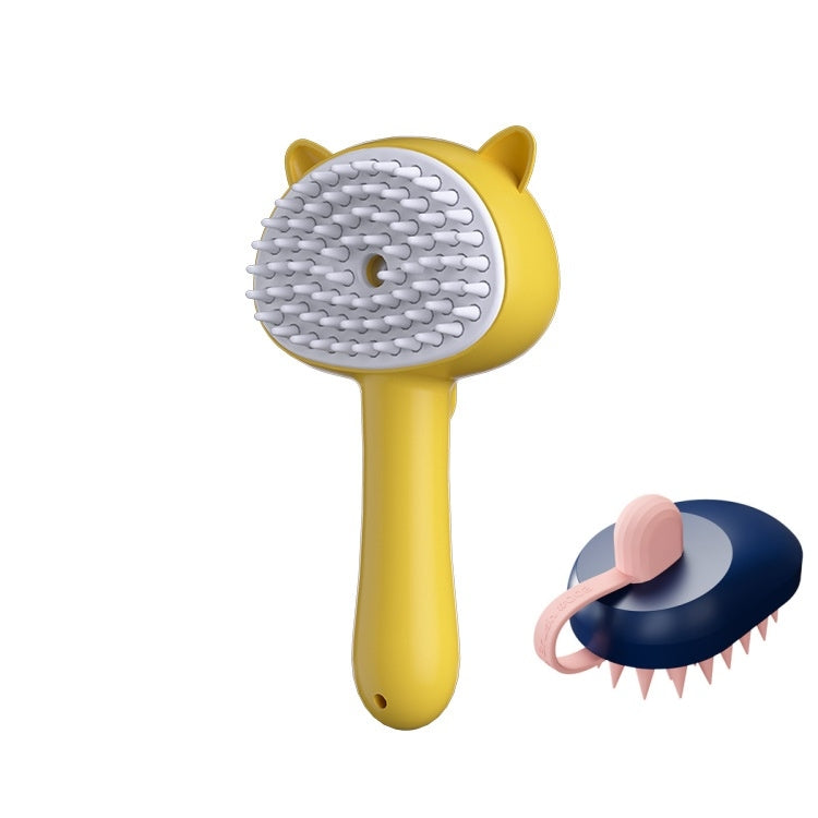 Rechargeable mist slicker brush, self-cleaning – alternate view