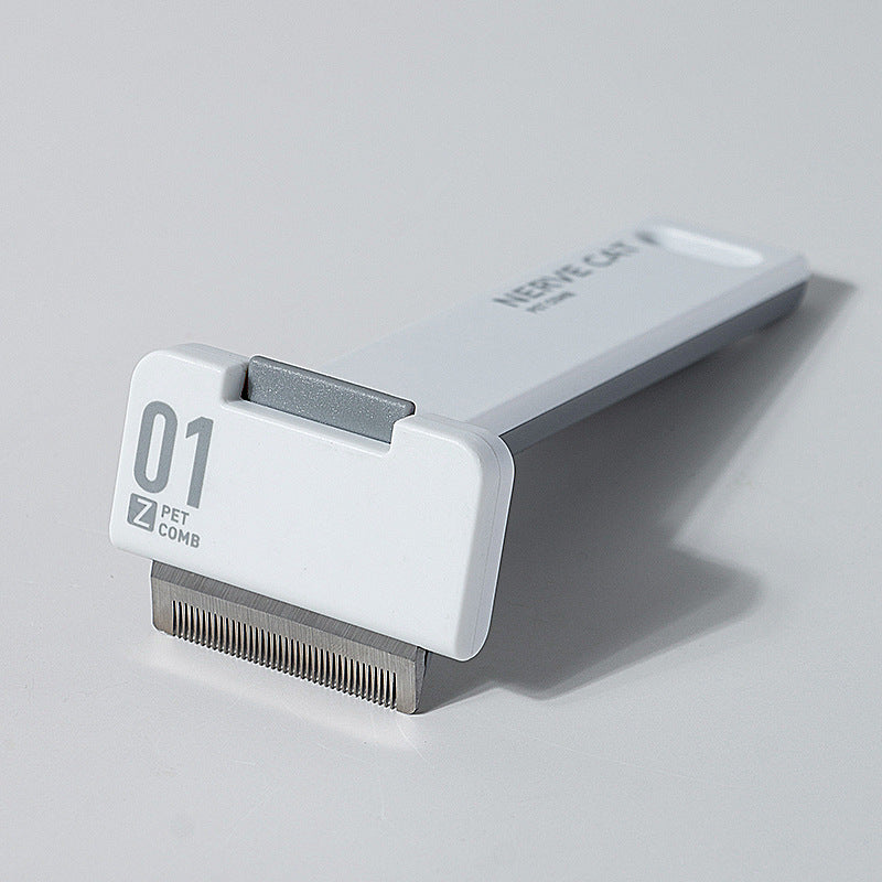 Floating bristle cat brush, gentle deshedding – alternate view