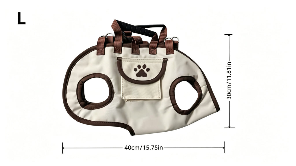 Hands-free dog carrier bag, purse & leash – alternate view