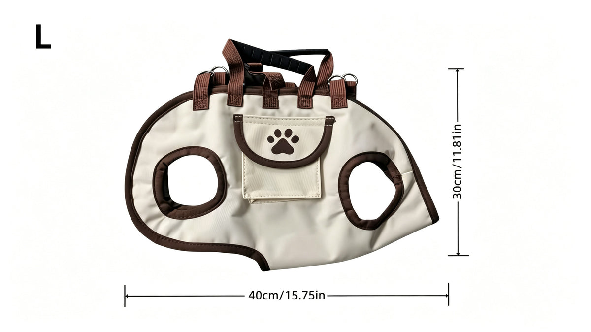 Hands-free dog carrier bag, purse & leash – alternate view