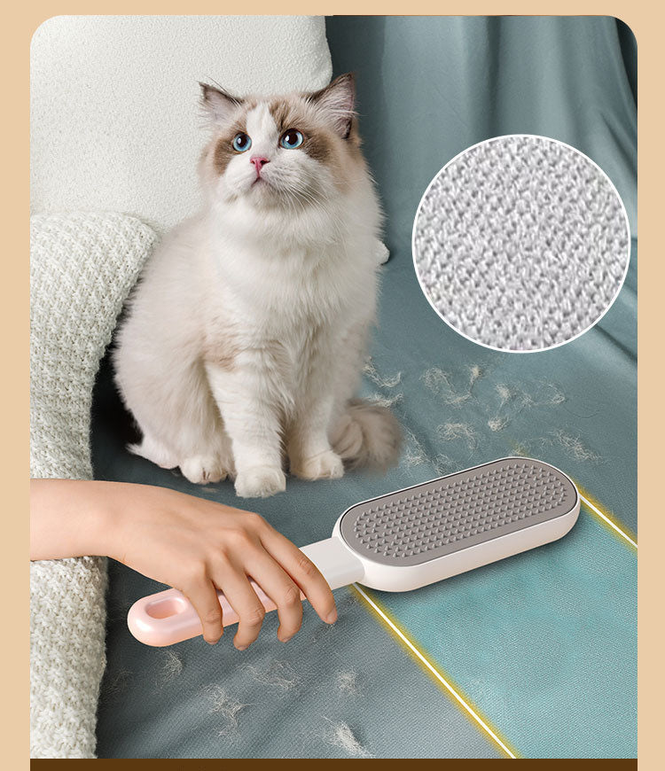 Double-sided pet hair removal brush – alternate view