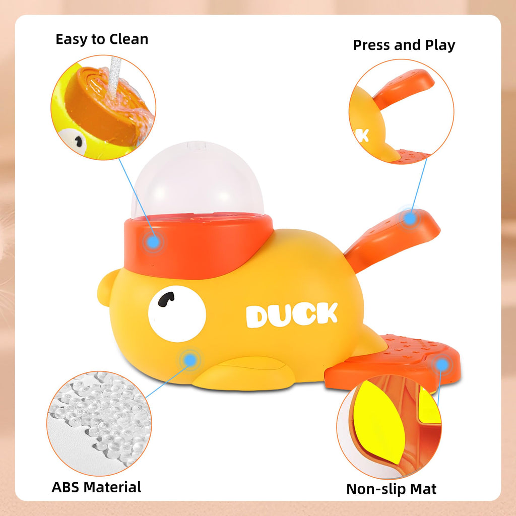 Duck treat dispenser, slow feeder puzzle toy – alternate view