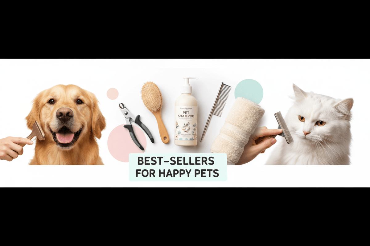 Best-selling pet grooming products from Cart Craze Shope: brushes, clippers and deshedding tools