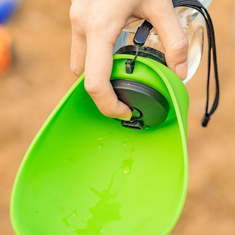 Portable pet water bottle, dog & cat bowl – alternate view