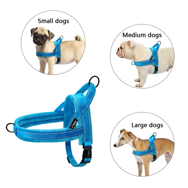 No-pull harness for large dogs, padded vest – alternate view