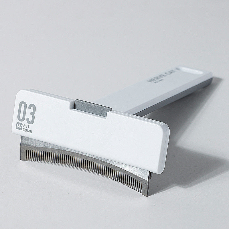 Floating bristle cat brush, gentle deshedding – alternate view