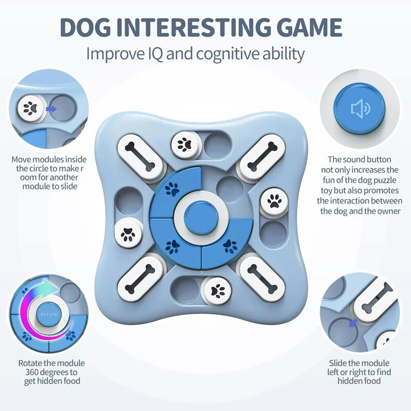 Dog IQ treat puzzle, mental stimulation toy – alternate view