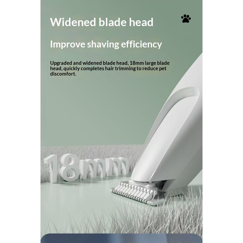 Quiet pet trimmer, low-vibration grooming tool – alternate view
