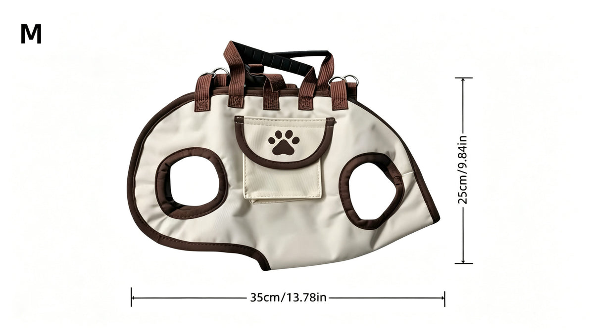 Hands-free dog carrier bag, purse & leash – alternate view