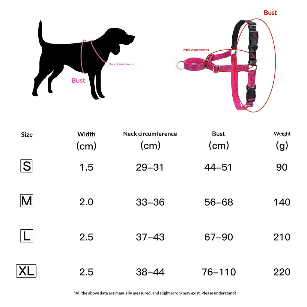 Reflective dog harness, visible & secure fit – alternate view