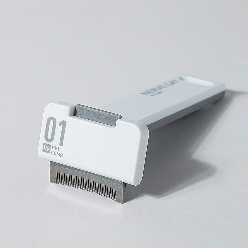 Floating bristle cat brush, gentle deshedding – alternate view