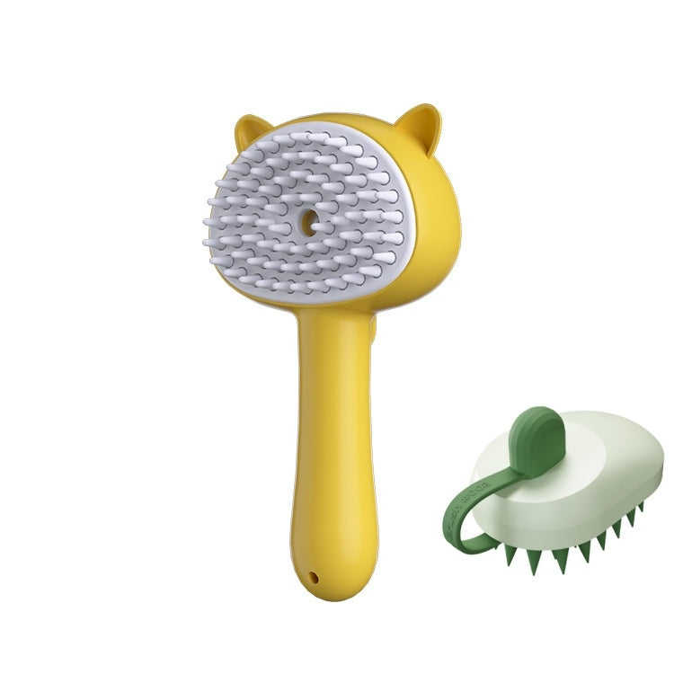 Rechargeable mist slicker brush, self-cleaning – alternate view
