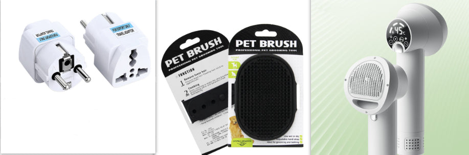 Pet hair dryer, silent 300W blow & comb for dogs & cats – alternate view