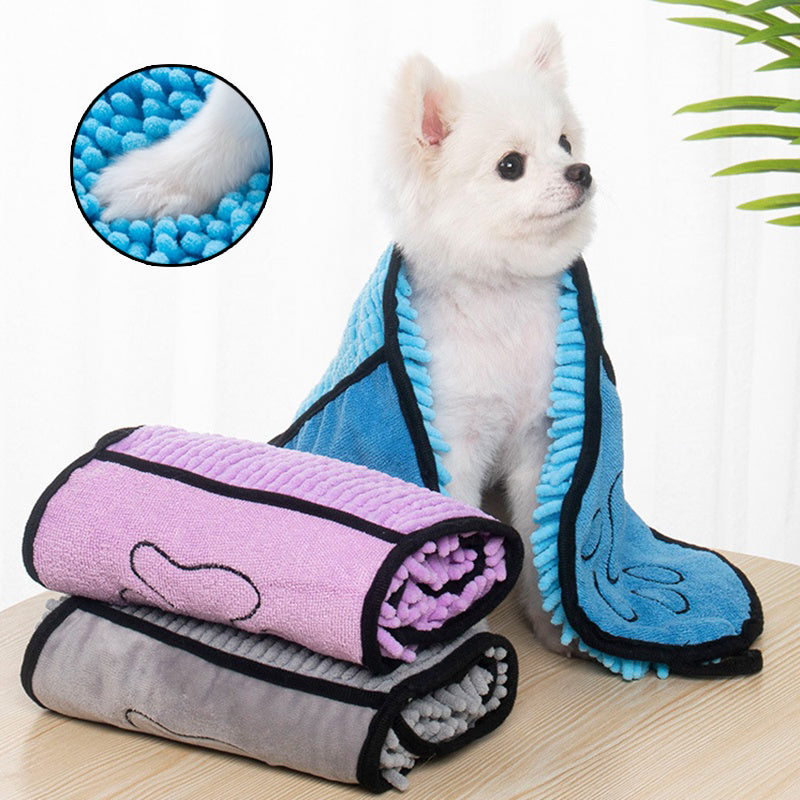 Dog & cat bathrobe towel, super absorbent