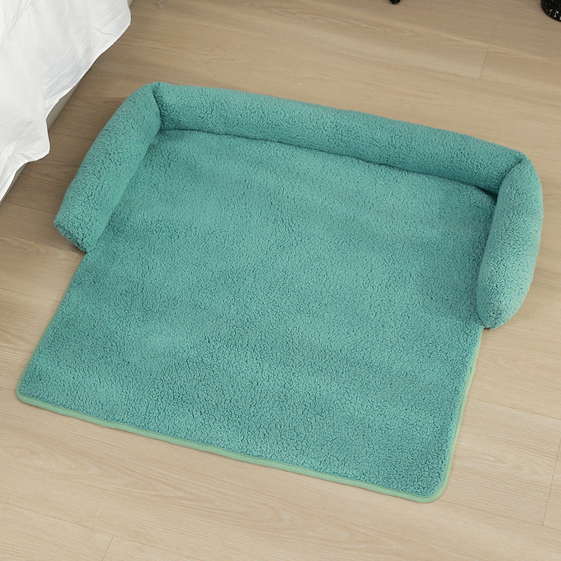 Plush pet throw pillow, sofa-ready cat & dog bed – alternate view