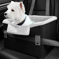 Portable dog booster car seat, clip-on leash – alternate view