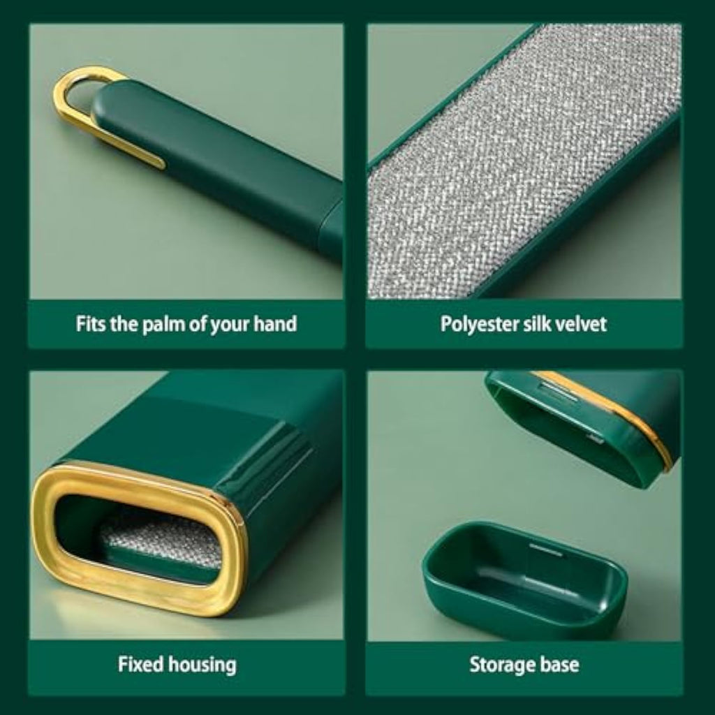 Self-cleaning pet hair collector brush – alternate view