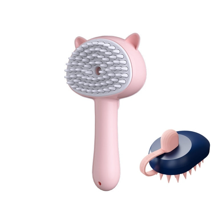 Rechargeable mist slicker brush, self-cleaning – alternate view