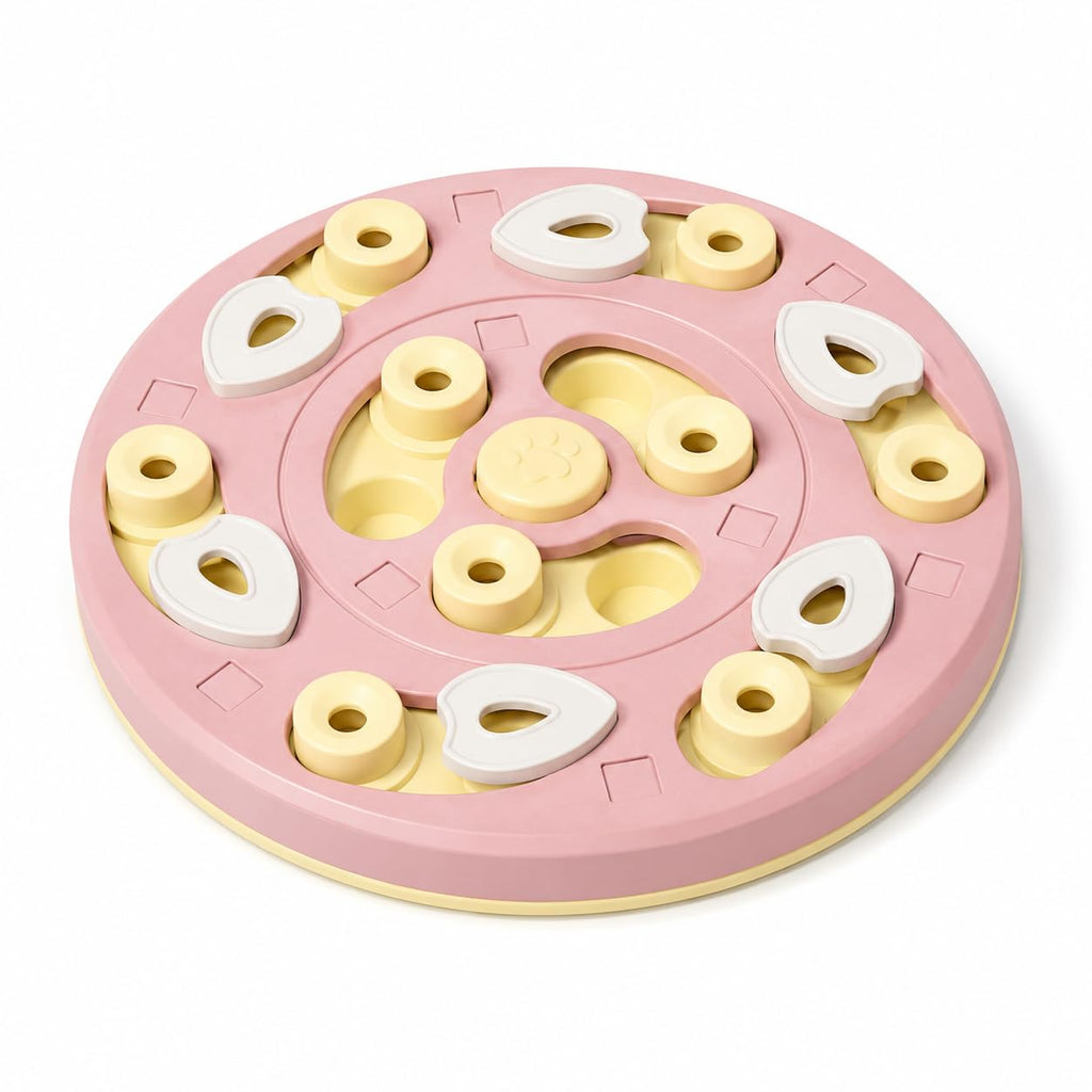 Adjustable pet puzzle toy, treat enrichment – alternate view