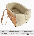 Small pet car seat nest cushion – alternate view