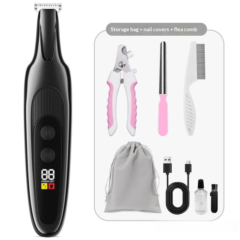 Cordless pet clipper, low-noise, whole-body washable – alternate view
