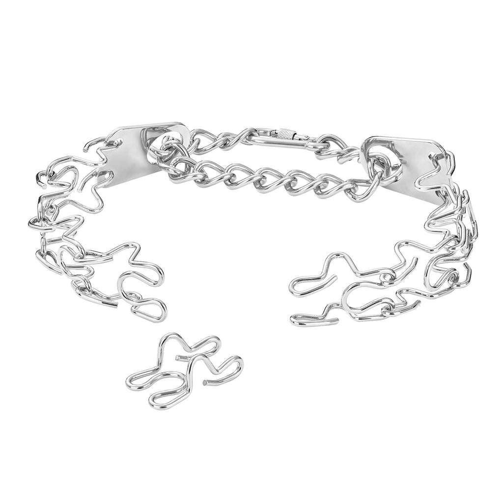 Stainless steel anti-pull dog leash collar – alternate view