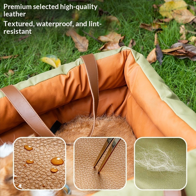 Car outdoor pet safety seat & mat – alternate view