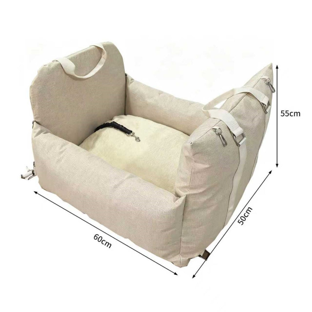 Pet car safety seat, secure rides – alternate view