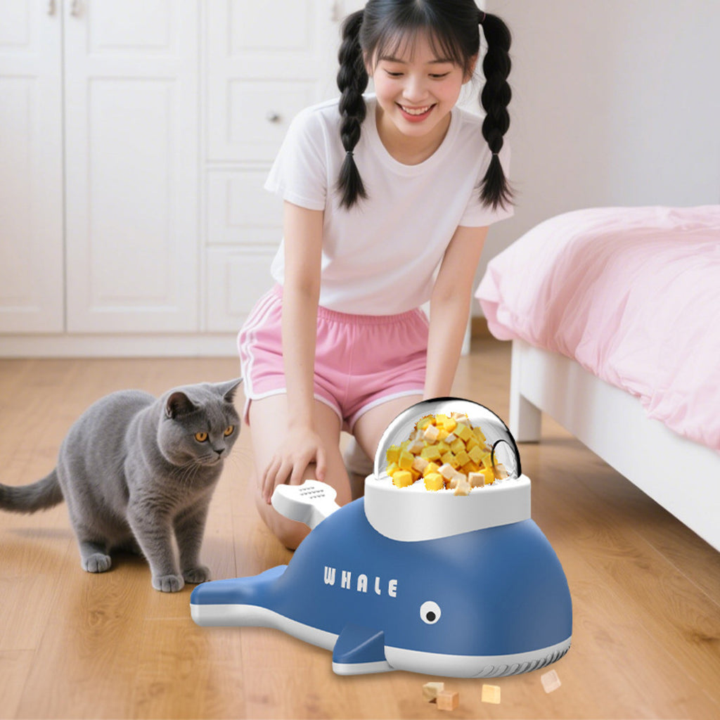 Whale slow feeder toy, IQ training for pets – alternate view