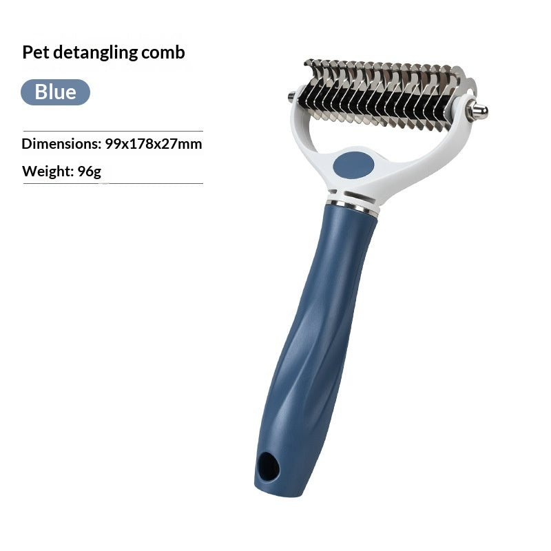 Dog detangling comb for matted fur – alternate view
