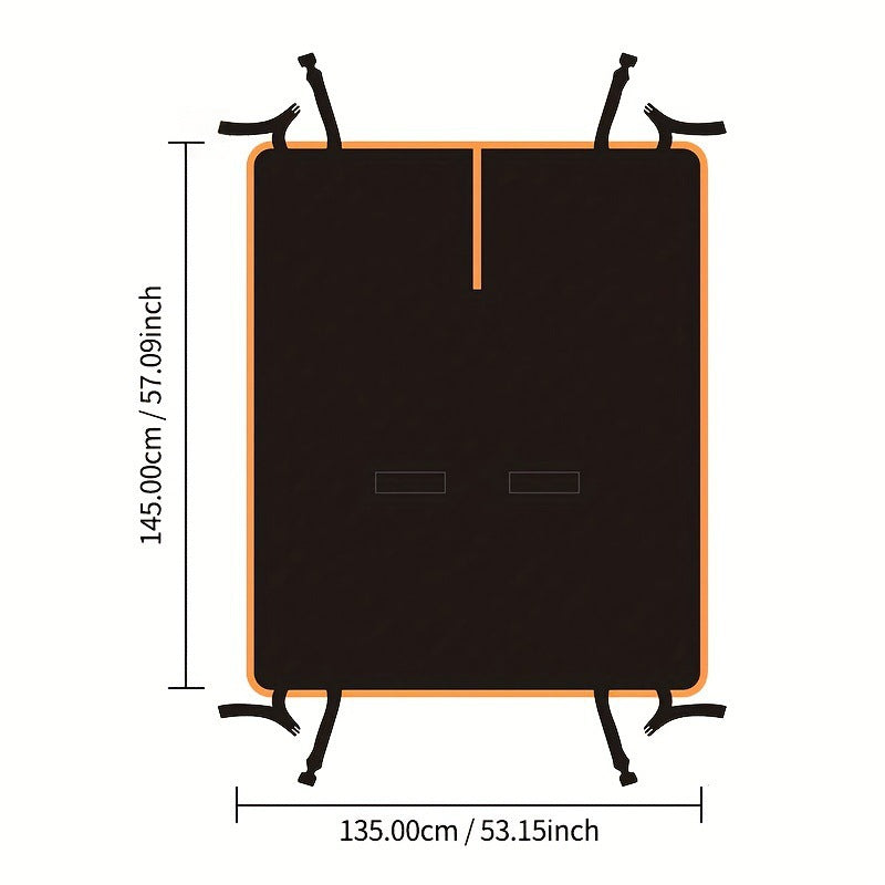Waterproof dog car seat cover, back seat – alternate view