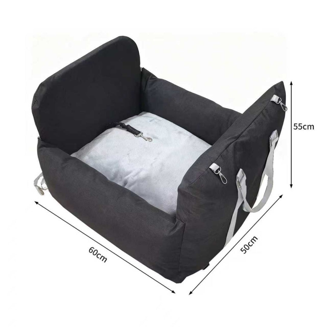 Pet car safety seat, secure rides – alternate view