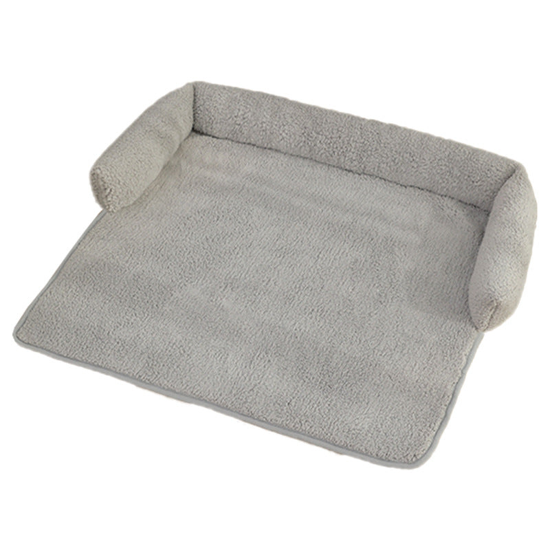 Plush pet throw pillow, sofa-ready cat & dog bed – alternate view