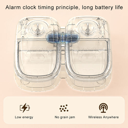 Automatic pet feeder, timer & steel bowl – alternate view