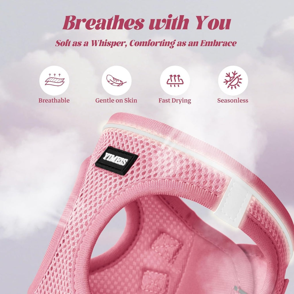 No-pull puppy harness & leash set, reflective mesh – alternate view